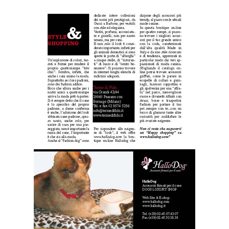 Agenda Dogue 2009 (Ottobre 2008) - Articolo