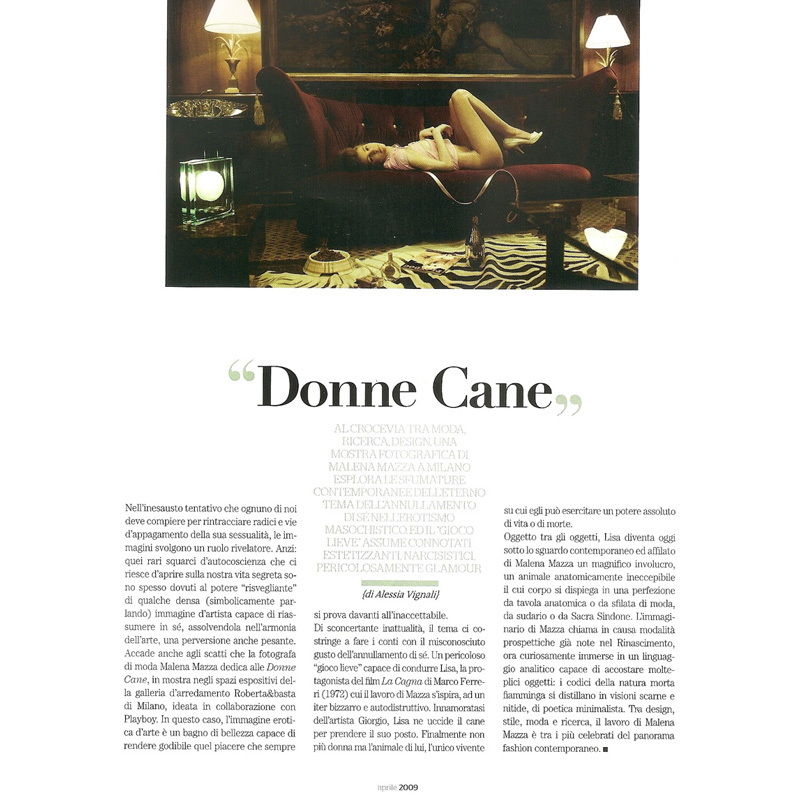 Playboy (Aprile 2009) - Articolo