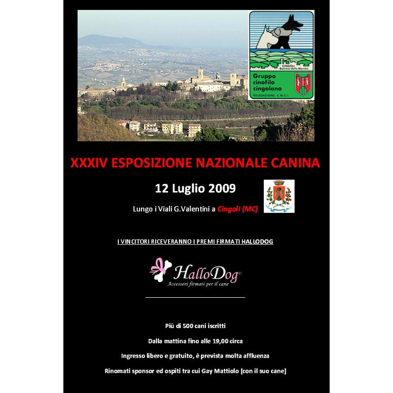 XXXIV Esposizione Nazionale Canina (Luglio 2009) - Locandina