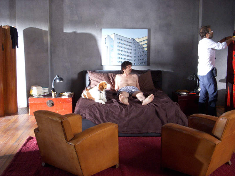 foto 2 - Durante il set Happy Family - Gabriele Salvatores (Aprile 2010)