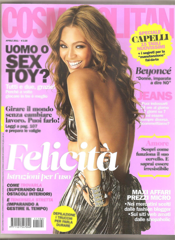 Copertina Cosmopolitan (Aprile 2011)