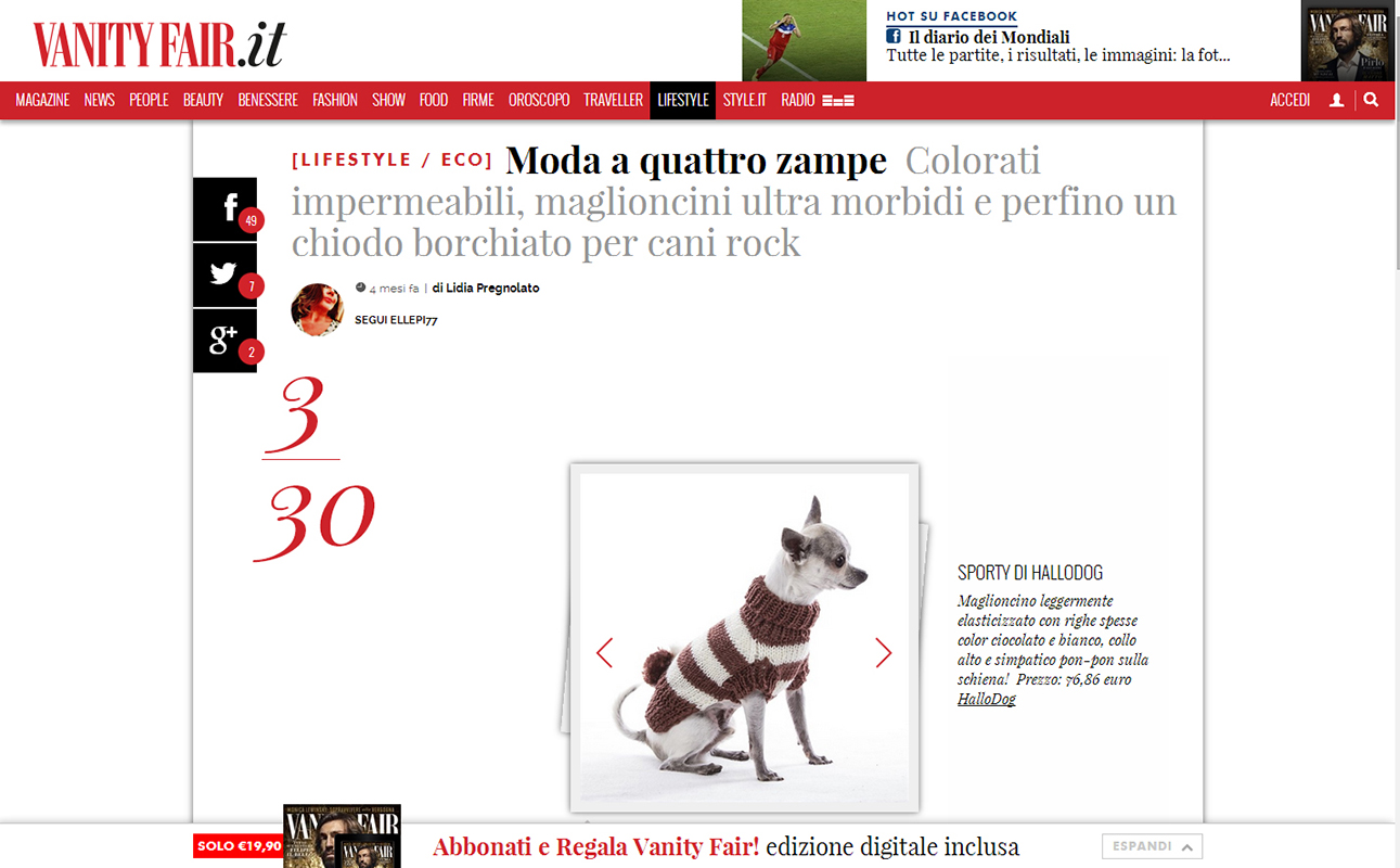   Vanity Fair.it(Novembre 2013)