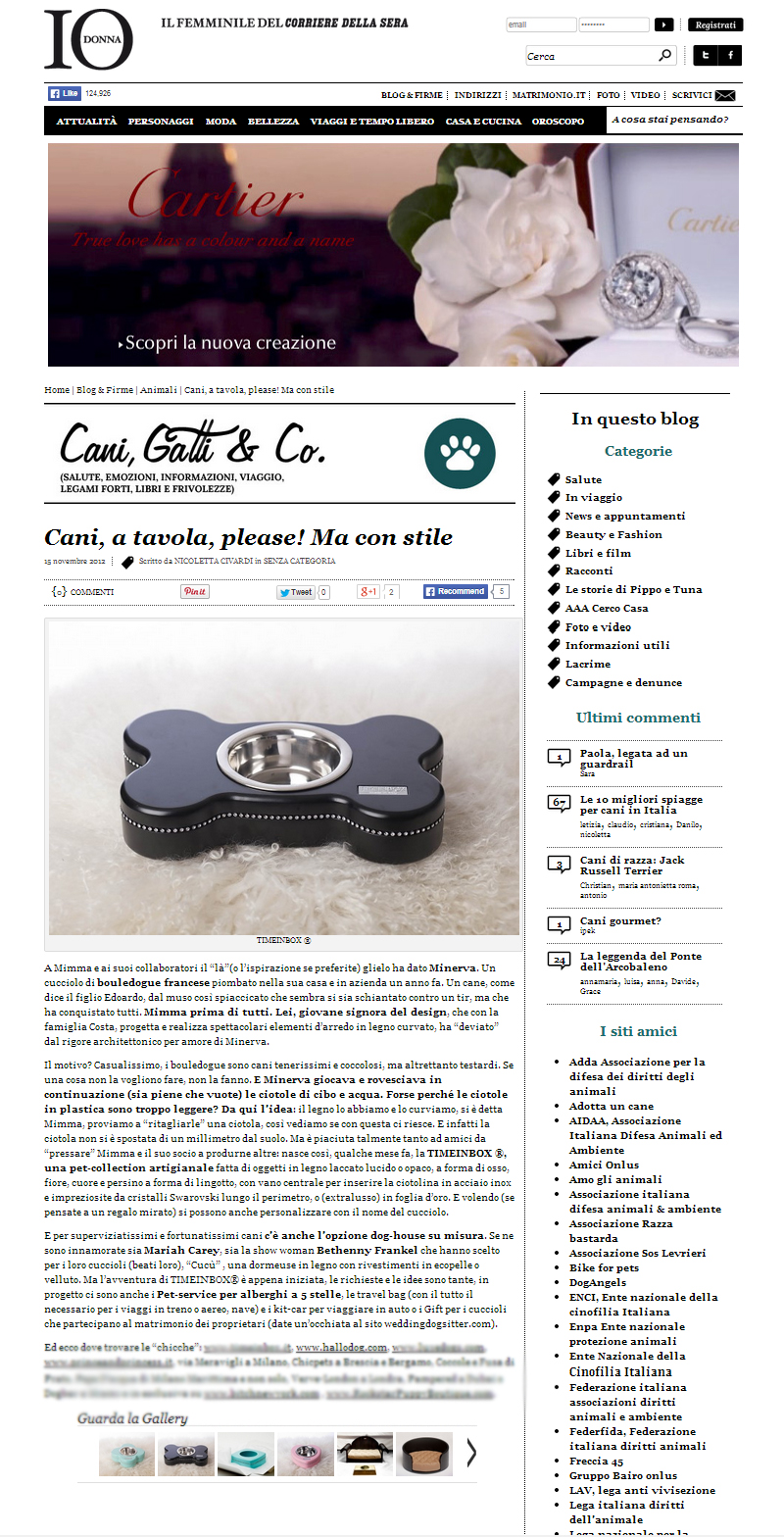 Blog Io Donna(Novembre 2012)