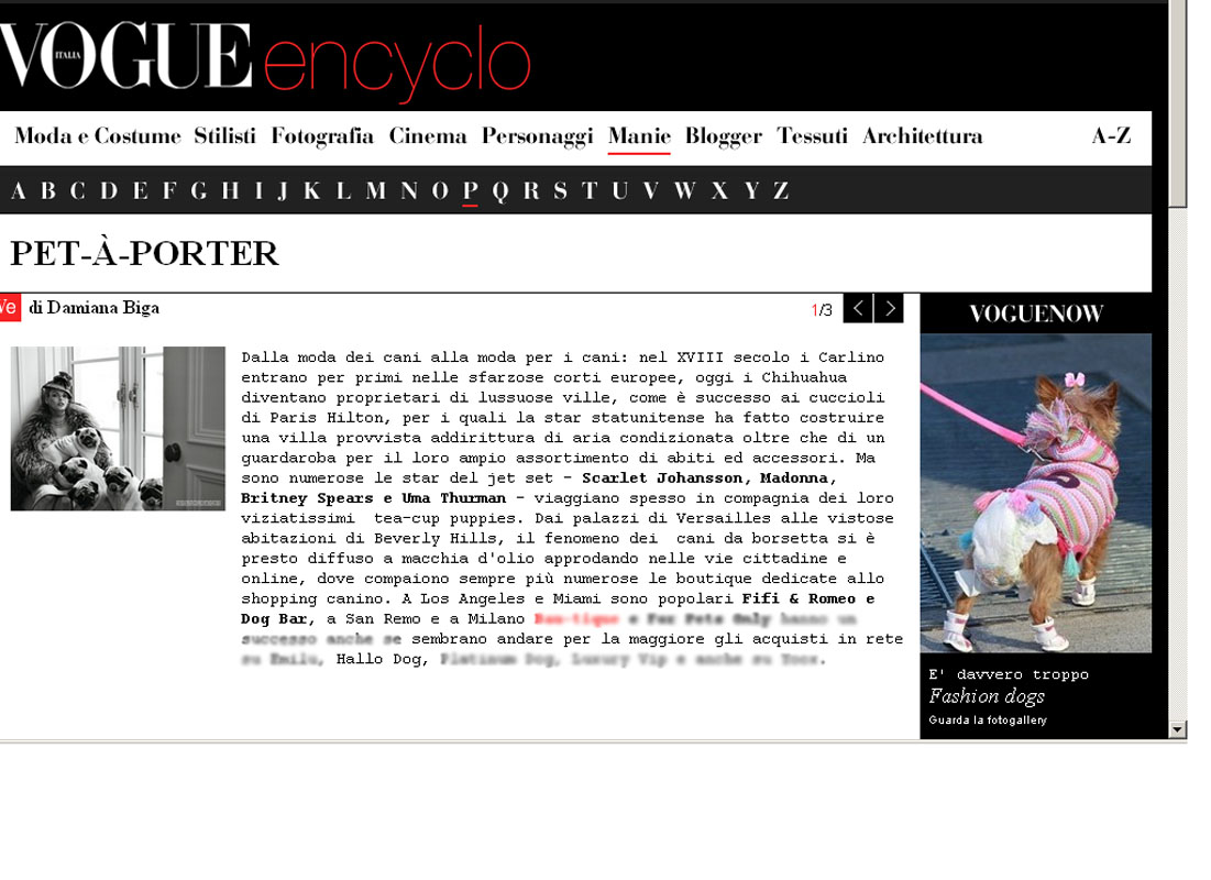 Hallodog - Vogue.it(Ottobre 2011)