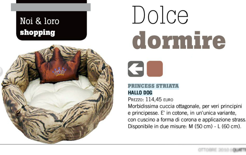 CDolce dormire - Quattro zampe (Settembre 2010)