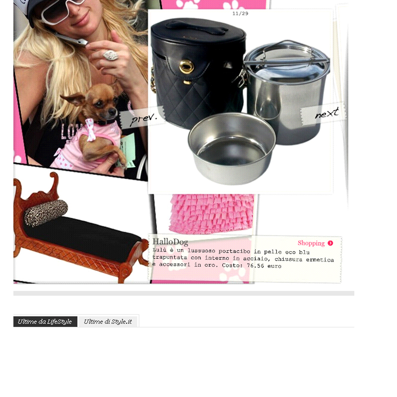 Hallodog su Style il portale della moda e tendenze (Aprile 2010)